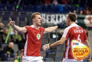 Germany and Austria dominate on Day One at the 5th Men's Indoor Hockey World Cup in Berlin