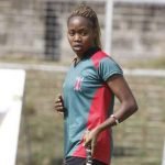 National hockey team player Pauline Naise during a past training session. PHOTO | MARTIN MUKANGU | NATION MEDIA GROUP