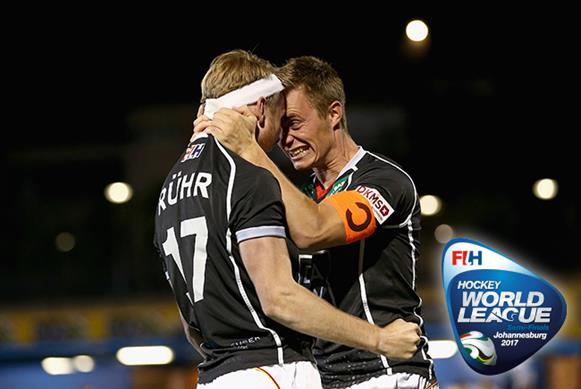 Germany (pictured) will meet Belgium in the event final in Johannesburg. Copyright: FIH / Getty Images