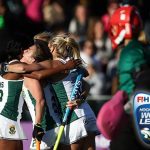 South Africa claimed an unexpected win over USA to reach the competition quarter-finals in Johannesburg. Copyright: FIH / Getty Images