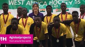 Olympic legend Dame Katherine Grainger recently visited FIH's TAP in Ghana Photo: UK Sport