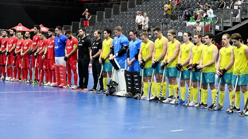 FIH Indoor Hockey World Cup: moment of silence for earthquake victims