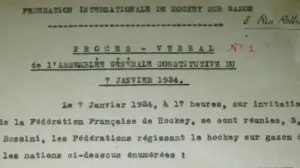 100 years ago FIH was born in … Paris!