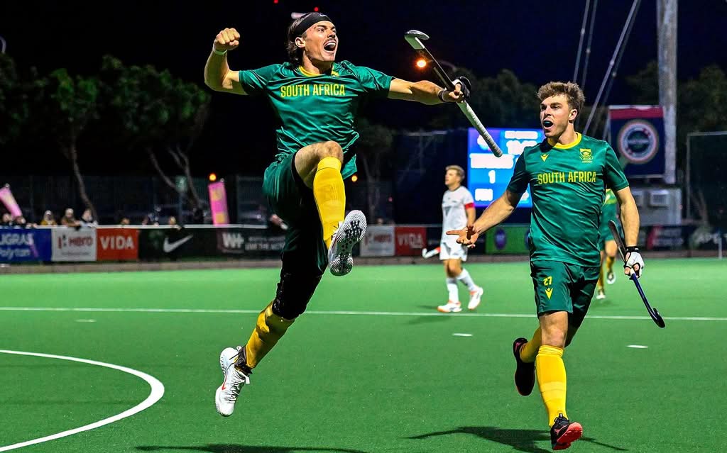 Kenton Melville enjoyed a dream start to his international hockey career at the 2026 FIH Nations Cup, scoring in every group-stage match in the Nations Cup since making his debut against France on 11 June. (Photo: Ashley Vlotman / Gallo Images / Getty Images)